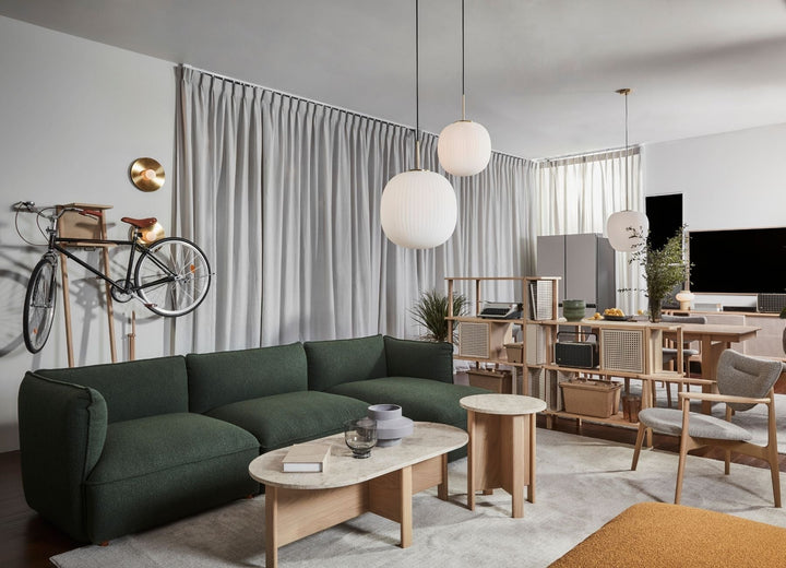 Copenhang 1.5R + 1.5Sa + 왼쪽에 있는 긴 의자(세트