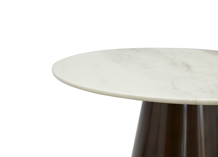 Cone Marble-Top Dining Table Round