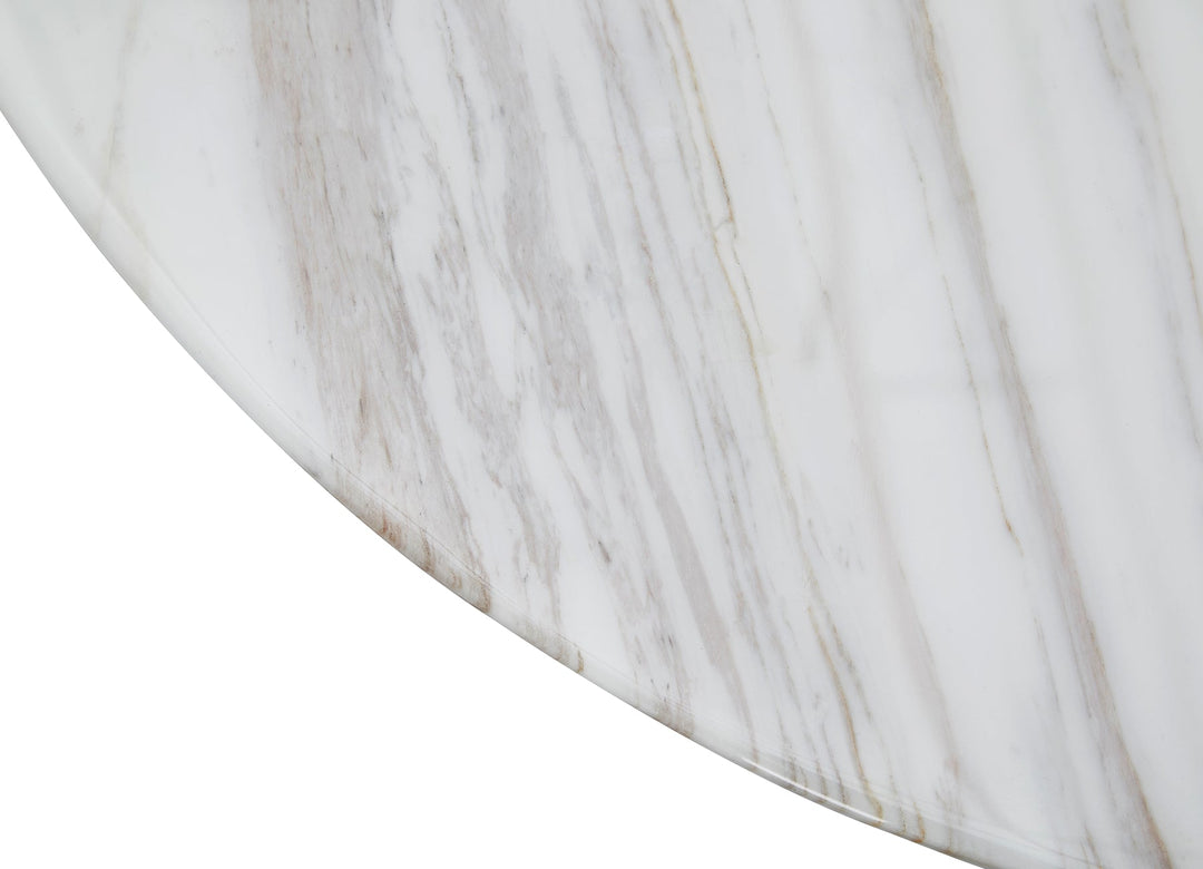 Cone Marble-Top Dining Table Round