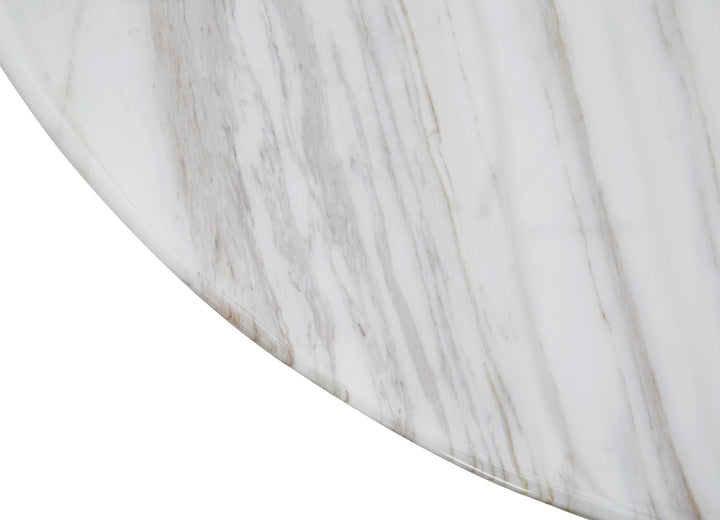 Cone Marble-Top Dining Table Round