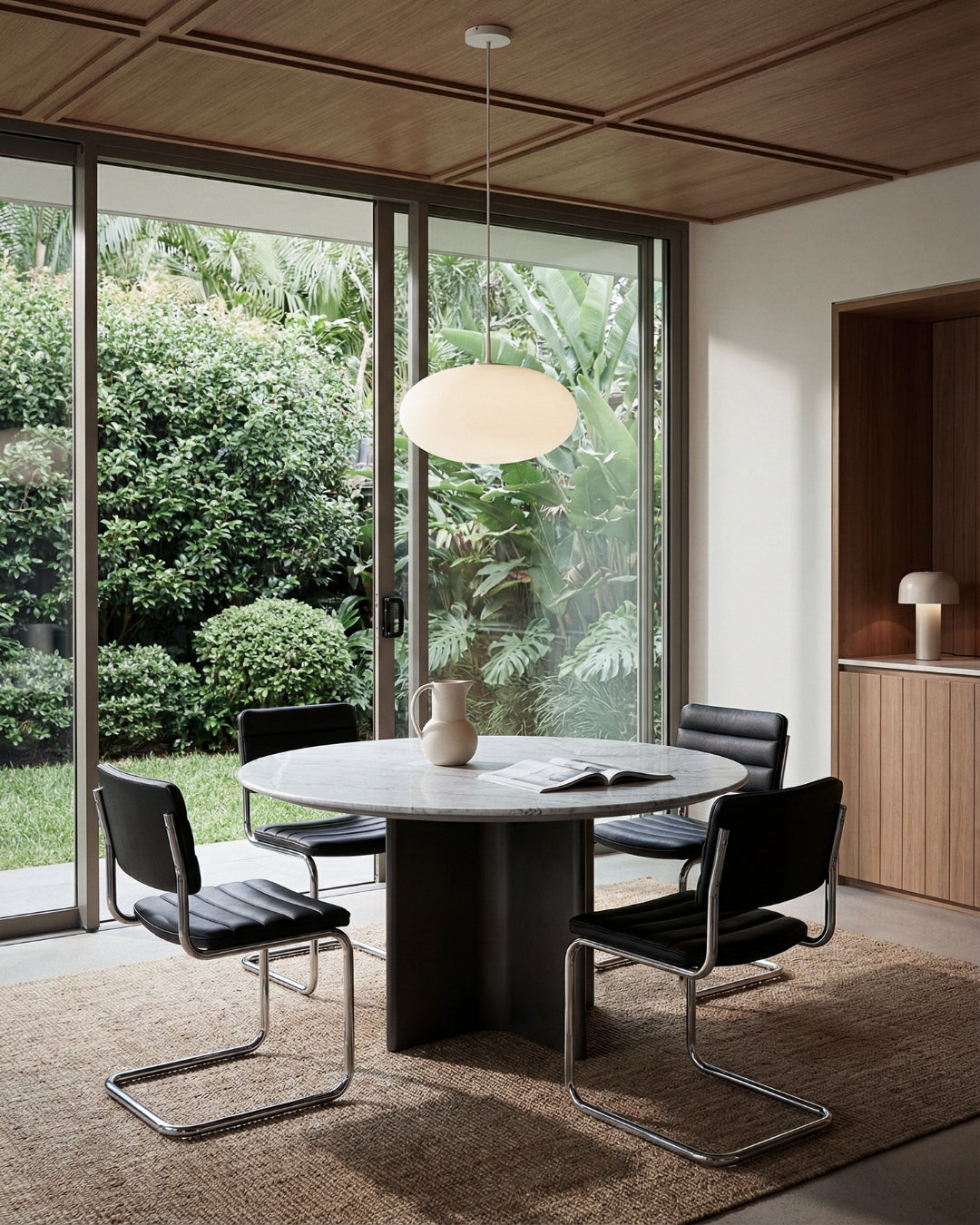 스텔스 라운드 다이닝 테이블